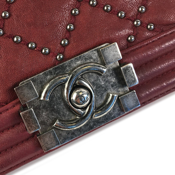 CHANEL Large Studded Boy Crossbody Bag - Picture 9 of 14